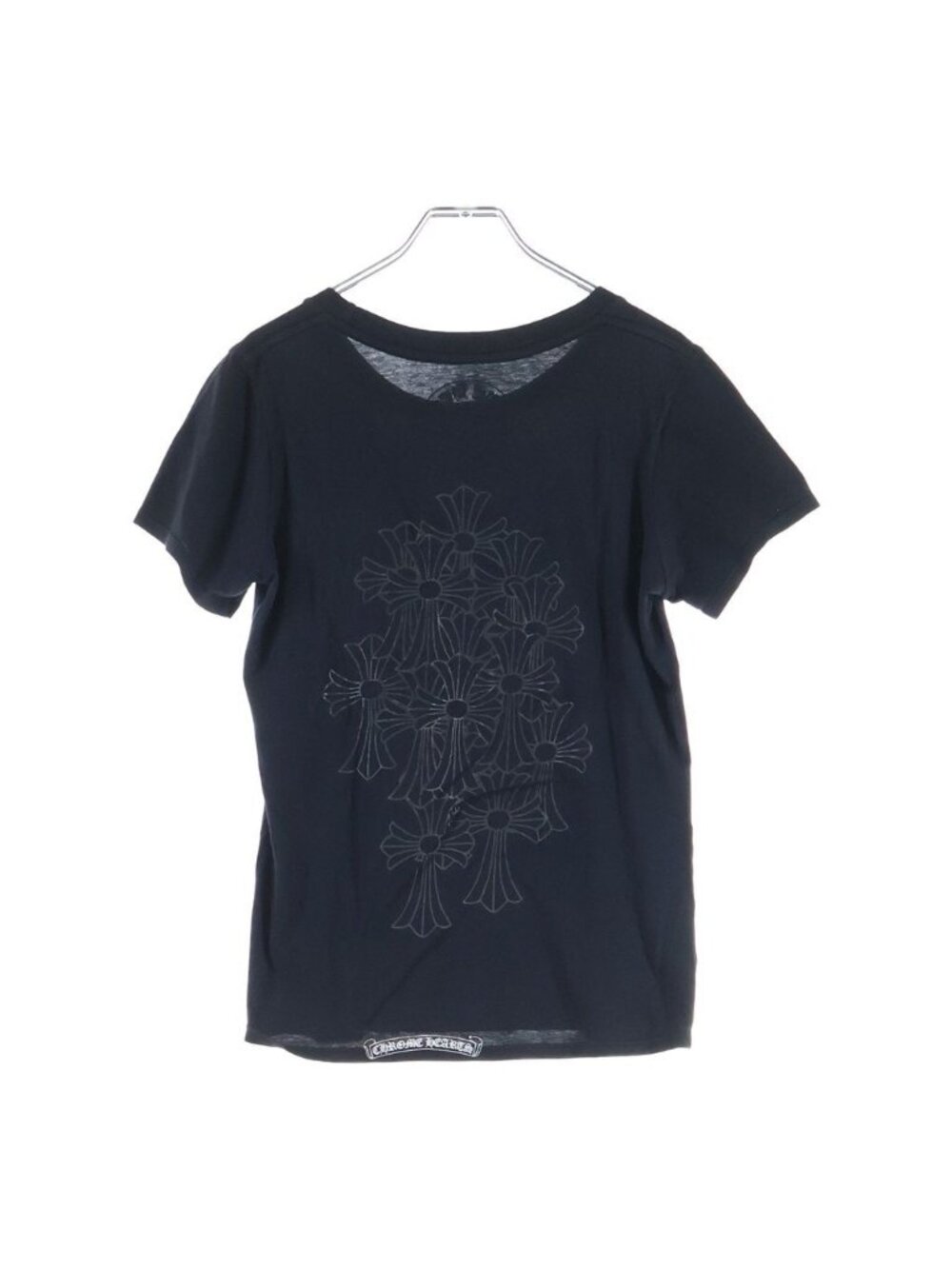Chrome Hearts Vine Dagger Cemetery Cross CH Logo Print Short Sleeve T-Shirt